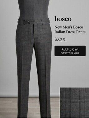 Bosco | 30 | Italian Dress Pants For Men